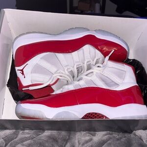 Jordan Red and White Men's Sneakers